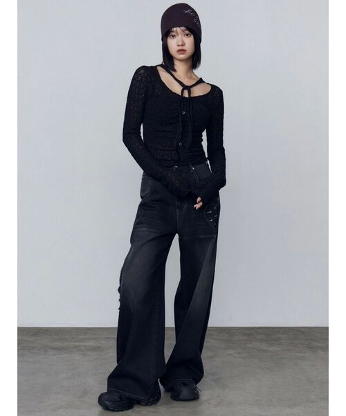 EMODA（エモダ）の「プランプソールスニーカー（スニーカー・レディース・グレー/ブラック・SMALL/MEDIUM/LARGE）」の5枚目の写真