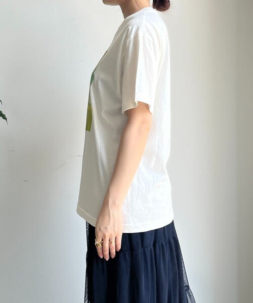 DouDou(ドゥドゥ)の「【WEB限定】ロゴペイントTEE(Tシャツ/カットソー・レディース・ブラック/オフホワイト・FREE)」の13枚目の写真