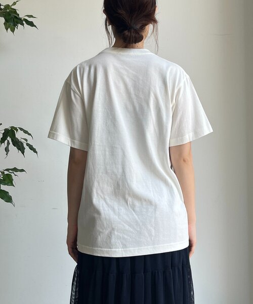 DouDou(ドゥドゥ)の「【WEB限定】ロゴペイントTEE(Tシャツ/カットソー・レディース・ブラック/オフホワイト・FREE)」の14枚目の写真