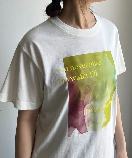 DouDou(ドゥドゥ)の「【WEB限定】ロゴペイントTEE(Tシャツ/カットソー・レディース・ブラック/オフホワイト・FREE)」の16枚目の写真