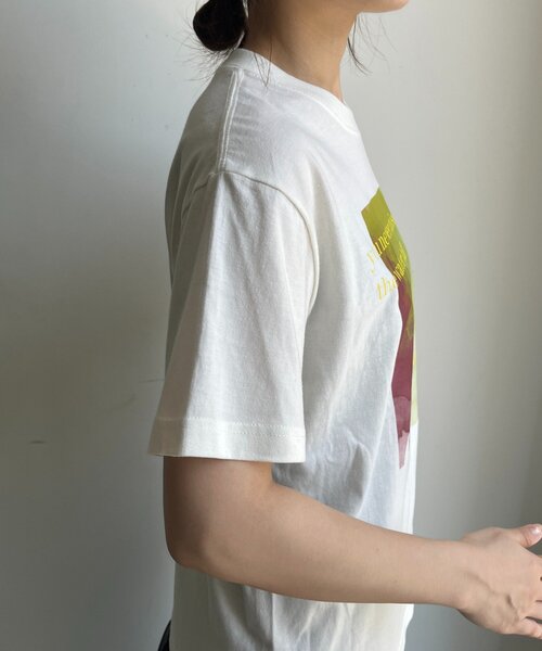 DouDou(ドゥドゥ)の「【WEB限定】ロゴペイントTEE(Tシャツ/カットソー・レディース・ブラック/オフホワイト・FREE)」の18枚目の写真