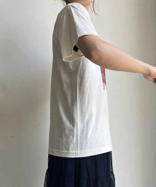DouDou(ドゥドゥ)の「【WEB限定】ロゴペイントTEE(Tシャツ/カットソー・レディース・ブラック/オフホワイト・FREE)」の19枚目の写真