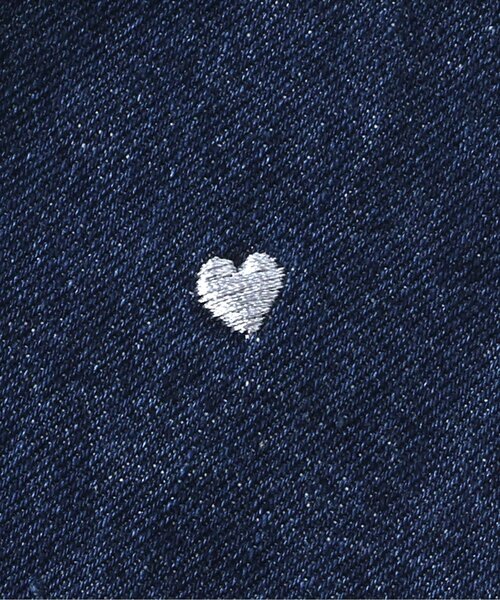 apres les cours（アプレレクール）の「【リンク/ジュニア対応】さくらんぼ・ハート刺繍ジャンスカ（ジャンパースカート・キッズ・アイボリー/インディゴブルー・100/80/140/130/120/110/90）」の19枚目の写真