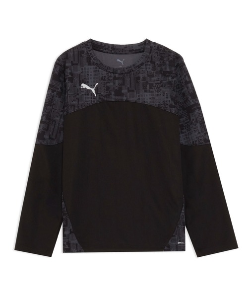 PUMA(プーマ)の「PUMA プーマ ボーイズ サッカー INDIVIFTBL プロ 長袖 シャツ 120-160cm(Tシャツ/カットソー・キッズ・ブラック/ブルー・160/150/120/140/130)」の1枚目の写真