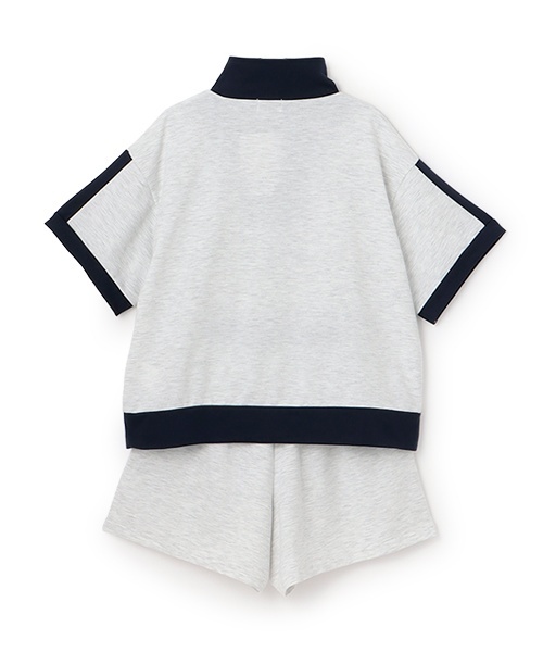 LOVETOXIC(ラブトキシック)の「【LTXC】バイカラージップ セットアップ(セットアップ・キッズ・ホワイト系その他/オフホワイト/ブラック・S:140cm/L:160cm/M:150cm/130cm)」の8枚目の写真