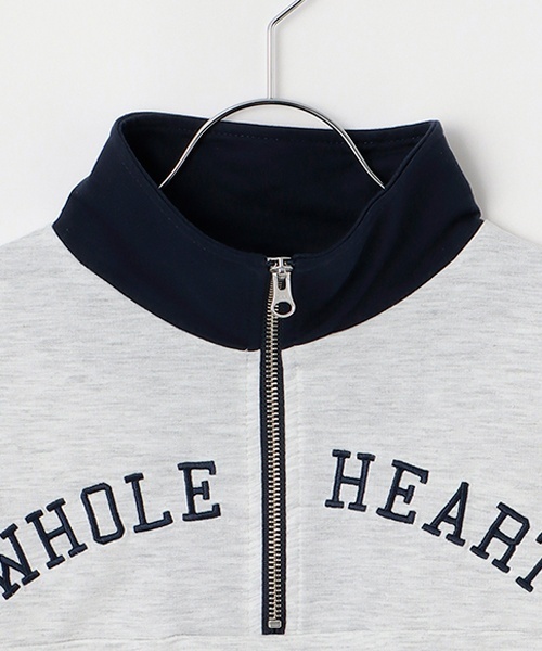 LOVETOXIC(ラブトキシック)の「【LTXC】バイカラージップ セットアップ(セットアップ・キッズ・ホワイト系その他/オフホワイト/ブラック・S:140cm/L:160cm/M:150cm/130cm)」の10枚目の写真