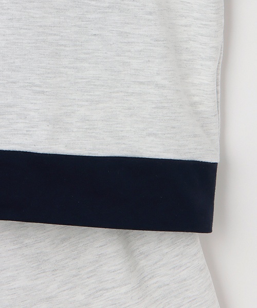 LOVETOXIC(ラブトキシック)の「【LTXC】バイカラージップ セットアップ(セットアップ・キッズ・ホワイト系その他/オフホワイト/ブラック・S:140cm/L:160cm/M:150cm/130cm)」の13枚目の写真