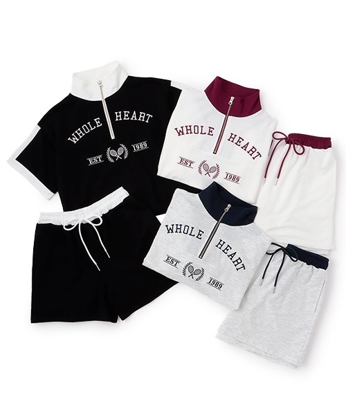 LOVETOXIC(ラブトキシック)の「【LTXC】バイカラージップ セットアップ(セットアップ・キッズ・ホワイト系その他/オフホワイト/ブラック・S:140cm/L:160cm/M:150cm/130cm)」の19枚目の写真