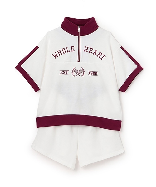 LOVETOXIC(ラブトキシック)の「【LTXC】バイカラージップ セットアップ(セットアップ・キッズ・ホワイト系その他/オフホワイト/ブラック・S:140cm/L:160cm/M:150cm/130cm)」の21枚目の写真