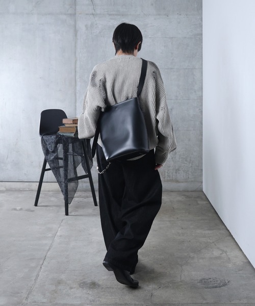 Confirm(コンファーム)の「ダメージ スプレー加工 ニット プルオーバー ユニセックス(ニット/セーター・メンズ・ブルー/チャコールグレー/グレー/ワインレッド・L/M)」の16枚目の写真