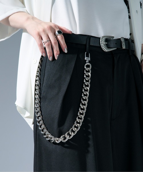 Ellno Loset（エルノロゼット）の「チェーンツキマルチWAYショルダーバッグ（ショルダーバッグ・メンズ・ブラック・FREE）」の2枚目の写真