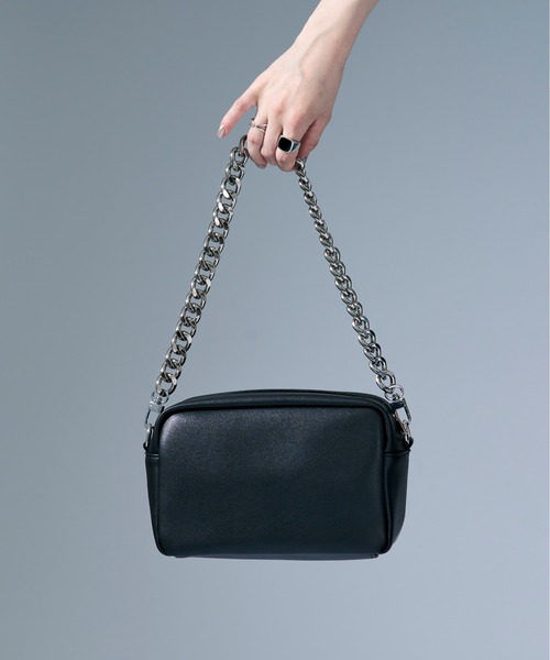 Ellno Loset（エルノロゼット）の「チェーンツキマルチWAYショルダーバッグ（ショルダーバッグ・メンズ・ブラック・FREE）」の7枚目の写真