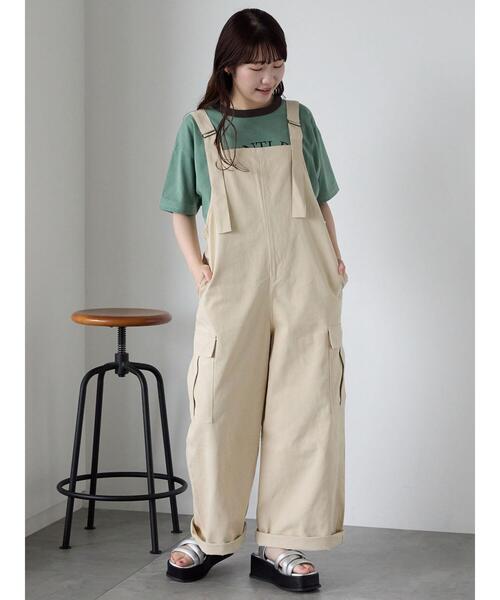 ehka sopo（エヘカソポ）の「わんこプリントリンガーTシャツ（Tシャツ/カットソー・レディース・グリーン/サックスブルー/オフホワイト/チャコールグレー・F）」の8枚目の写真