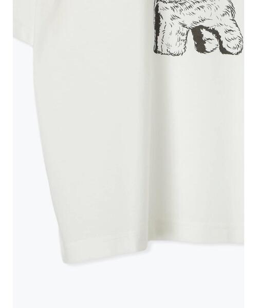 ehka sopo（エヘカソポ）の「わんこプリントリンガーTシャツ（Tシャツ/カットソー・レディース・グリーン/サックスブルー/オフホワイト/チャコールグレー・F）」の18枚目の写真