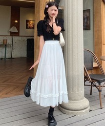 urge：（アージコロン ）の「【URGE：】フリル デザイン ティアード スカート（スカート）」