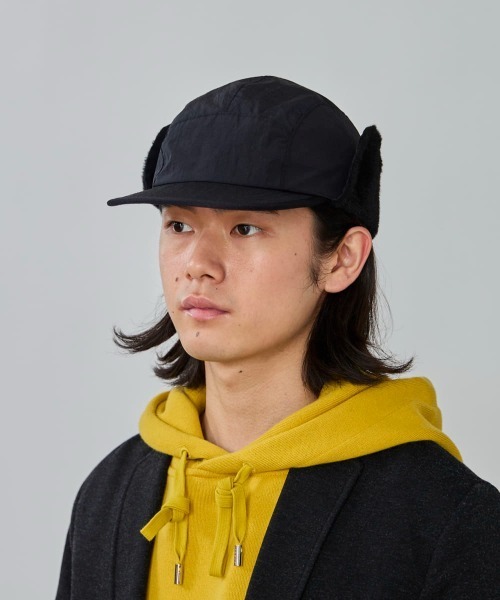 OVERRIDE（オーバーライド）の「OVERRIDE  REN EARFLAP JET CAP / オーバーライド（キャップ・メンズ・ブラック/グレー/ブラウン・FREE）」の4枚目の写真