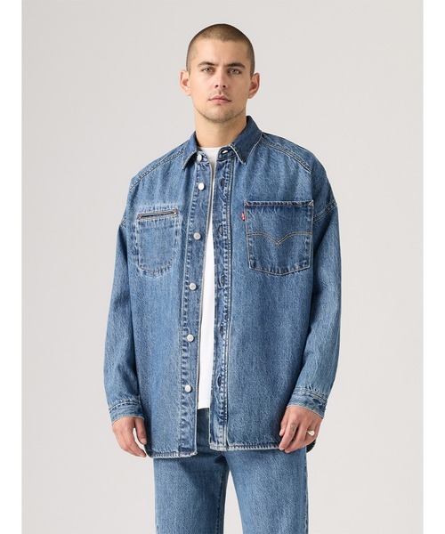 Levi's ダークブルー デニムジャケット Levi's ダークブルーデニムジャケット Mサイズ - メルカリ