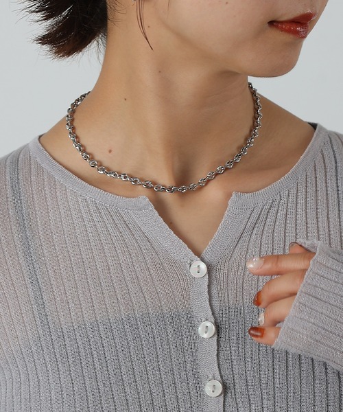 COLONY 2139(コロニートゥーワンスリーナイン)の「ツイストカーブチェーンネックレス(ネックレス・レディース・シルバー・FREE)」の3枚目の写真