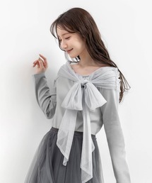 Tシャツ/カットソー（ブルー・ネイビー/青色系・オフショルダー