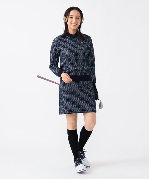 セール】PURPLE LABEL / 幾何学柄 ニットプルオーバー（ニット