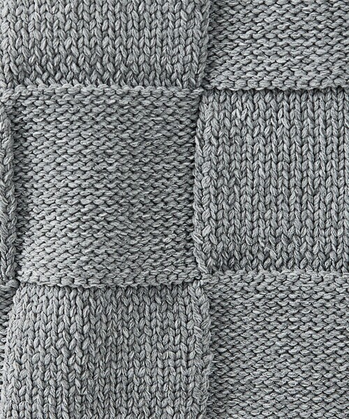 FORTUNA HOMME（フォルトゥナオム）の「【FORTUNA/フォルトゥナ】ECOTEC-Knit/編み込み風ニットプルオーバー/ユニセックス【WEB限定】（ニット/セーター・メンズ・ライトベージュ/ライトグレー/ブラック・M/L）」の5枚目の写真