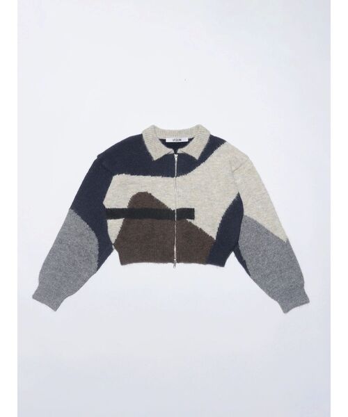 VEQUM(VEQUM)の「【VEQUM】JACQUARD PATTERN KNIT(ニット/セーター・レディース・アイボリー/ブラウン・FREE)」の3枚目の写真