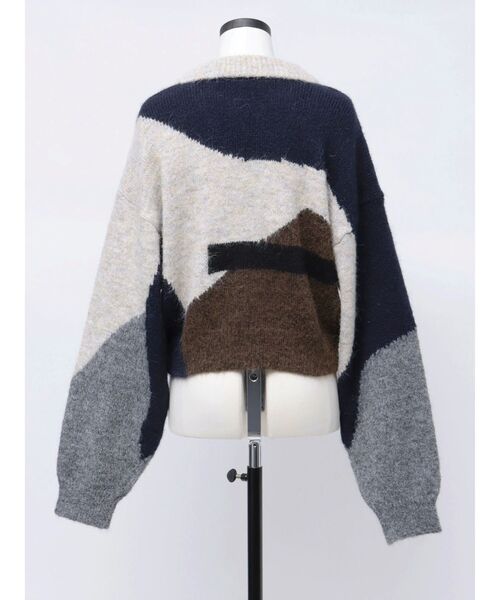 VEQUM(VEQUM)の「【VEQUM】JACQUARD PATTERN KNIT(ニット/セーター・レディース・アイボリー/ブラウン・FREE)」の8枚目の写真
