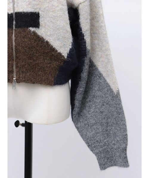 VEQUM(VEQUM)の「【VEQUM】JACQUARD PATTERN KNIT(ニット/セーター・レディース・アイボリー/ブラウン・FREE)」の12枚目の写真