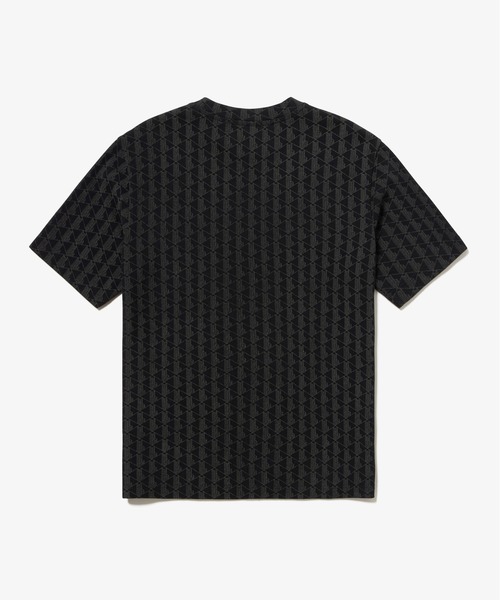 LACOSTE(ラコステ)の「インディゴ鹿の子地 モノグラム半袖Tシャツ(Tシャツ/カットソー・メンズ・ブラック/ライトインディゴブルー/インディゴブルー・2/3/4/5)」の9枚目の写真