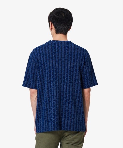 LACOSTE(ラコステ)の「インディゴ鹿の子地 モノグラム半袖Tシャツ(Tシャツ/カットソー・メンズ・ブラック/ライトインディゴブルー/インディゴブルー・2/3/4/5)」の14枚目の写真