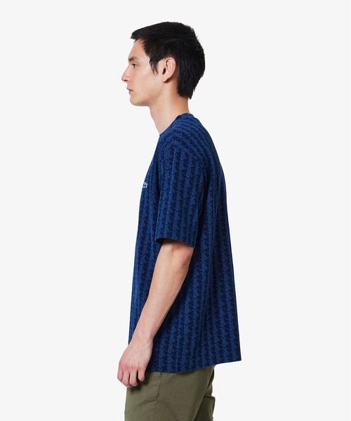 LACOSTE(ラコステ)の「インディゴ鹿の子地 モノグラム半袖Tシャツ(Tシャツ/カットソー・メンズ・ブラック/ライトインディゴブルー/インディゴブルー・2/3/4/5)」の16枚目の写真