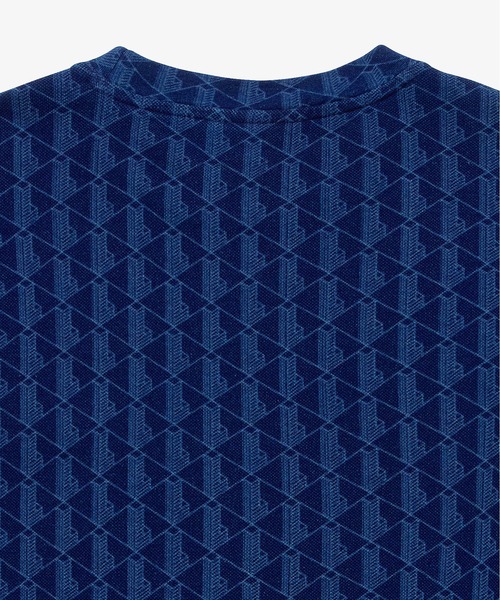 LACOSTE(ラコステ)の「インディゴ鹿の子地 モノグラム半袖Tシャツ(Tシャツ/カットソー・メンズ・ブラック/ライトインディゴブルー/インディゴブルー・2/3/4/5)」の20枚目の写真