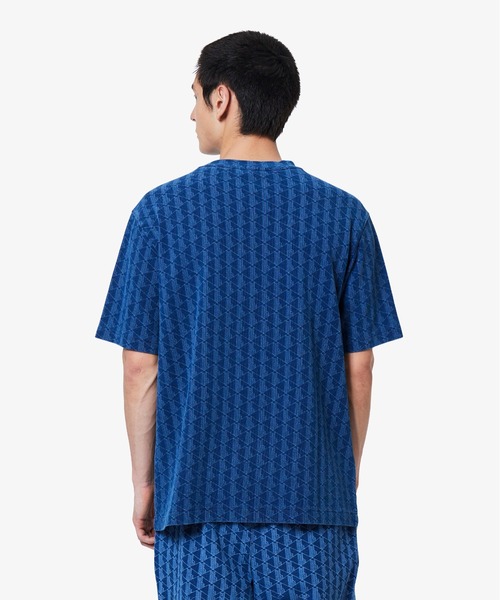 セール】インディゴ鹿の子地 モノグラム半袖Tシャツ（Tシャツ