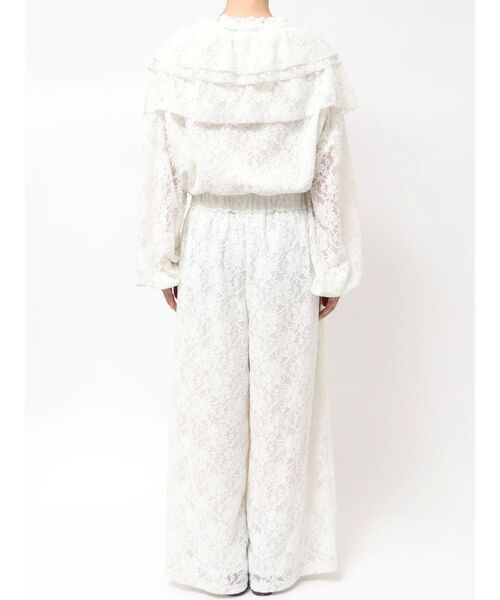 Ungrid(アングリッド)の「フリルデザインロンパース(つなぎ/オールインワン・レディース・オフホワイト/ブラック/ブルー・FREE)」の20枚目の写真