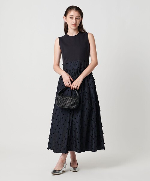 美品】ユナイテッドアローズ B&Y ジャガードワンピース 上品結婚