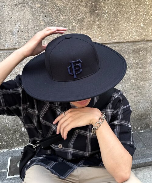 Franklin Climbing（フランクリンクライミング）の「【Franklin Climbing】ロングプリムハット（ハット・レディース・ネイビー/ブラウン/アイボリー/ブラック・FREE）」の2枚目の写真