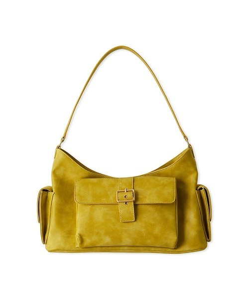 Mila Owen（ミラオーウェン）の「ポケット付きショルダーバッグ（ショルダーバッグ・レディース・キャメル/イエロー/ブラック・F）」の2枚目の写真