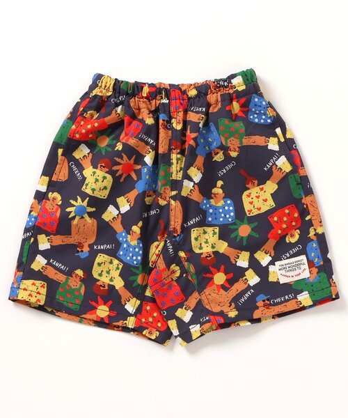 BREEZE（ブリーズ）の「【UVカット/撥水加工】水陸両用総柄アクティブパンツ（その他パンツ・キッズ・チャコール/キナリ/ネイビー/オレンジ/ブラック/ターコイズブルー・80/90/100/110/120/130/140/150/160）」の3枚目の写真