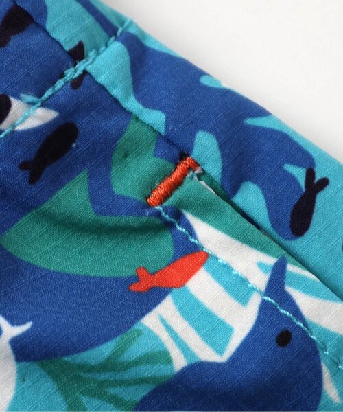 BREEZE（ブリーズ）の「【UVカット/撥水加工】水陸両用総柄アクティブパンツ（その他パンツ・キッズ・チャコール/キナリ/ネイビー/オレンジ/ブラック/ターコイズブルー・80/90/100/110/120/130/140/150/160）」の14枚目の写真