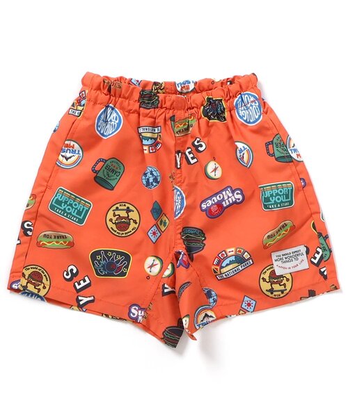 BREEZE（ブリーズ）の「【UVカット/撥水加工】水陸両用総柄アクティブパンツ（その他パンツ・キッズ・チャコール/キナリ/ネイビー/オレンジ/ブラック/ターコイズブルー・80/90/100/110/120/130/140/150/160）」の6枚目の写真