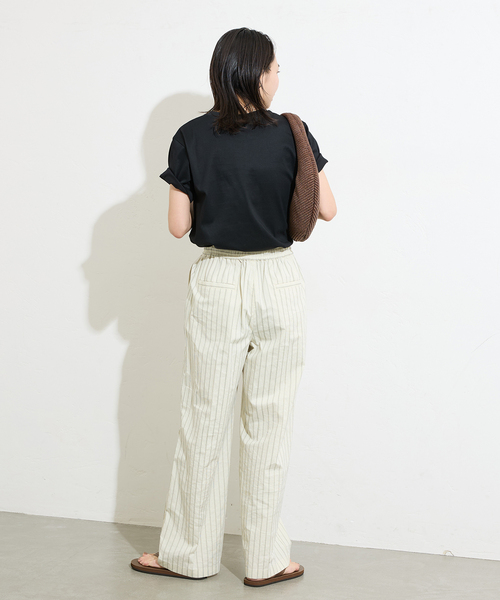 JOURNAL STANDARD(ジャーナルスタンダード)の「《追加4》汗ジミ防止ナノシアハーフスリーブT(Tシャツ/カットソー・レディース・レッド/ホワイト/ライトグレー/ブラック・FREE)」の6枚目の写真