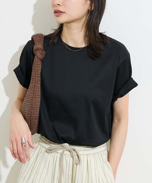 JOURNAL STANDARD(ジャーナルスタンダード)の「《追加4》汗ジミ防止ナノシアハーフスリーブT(Tシャツ/カットソー・レディース・レッド/ホワイト/ライトグレー/ブラック・FREE)」の8枚目の写真