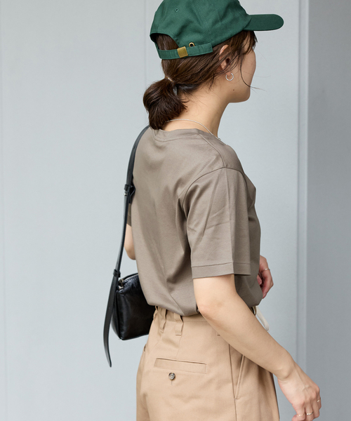 JOURNAL STANDARD(ジャーナルスタンダード)の「《追加4》汗ジミ防止ナノシアハーフスリーブT(Tシャツ/カットソー・レディース・レッド/ホワイト/ライトグレー/ブラック・FREE)」の14枚目の写真