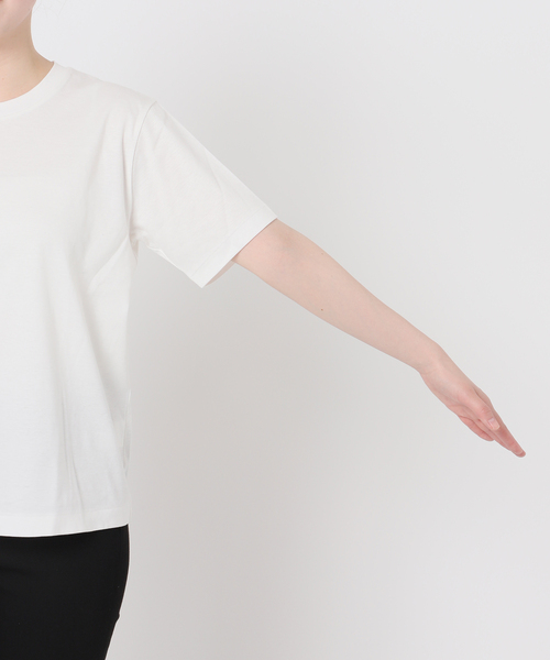 JOURNAL STANDARD（ジャーナルスタンダード）の「《追加4》汗ジミ防止ナノシアハーフスリーブT（Tシャツ/カットソー・レディース・レッド/ホワイト/ライトグレー/ブラック・FREE）」の13枚目の写真