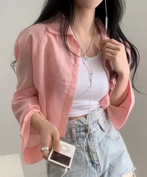 blackdia ocean ショート シアーシャツ