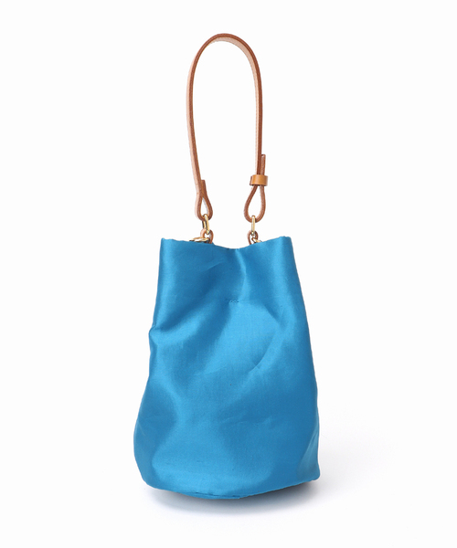 Spick & Span(スピックアンドスパン)の「《WEB限定 / 追加》manipuri/マニプリ スカーフセットバケツバッグ*(ハンドバッグ・レディース・ブラウン/ブルー・FREE)」の3枚目の写真