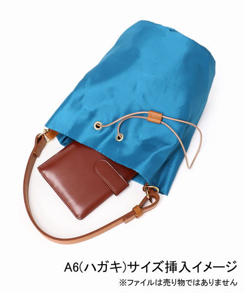 Spick & Span(スピックアンドスパン)の「《WEB限定 / 追加》manipuri/マニプリ スカーフセットバケツバッグ*(ハンドバッグ・レディース・ブラウン/ブルー・FREE)」の7枚目の写真