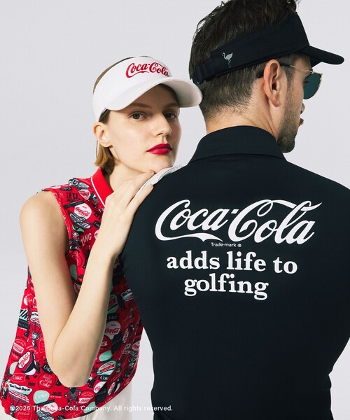 Coca Cola（コカコーラ）の「コカ・コーラ バックプリント メンズポロシャツ（ポロシャツ・メンズ・ブラック/ホワイト・M/L/XL）」の7枚目の写真