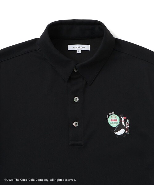 セール】コカ・コーラ バックプリント メンズポロシャツ（ポロシャツ