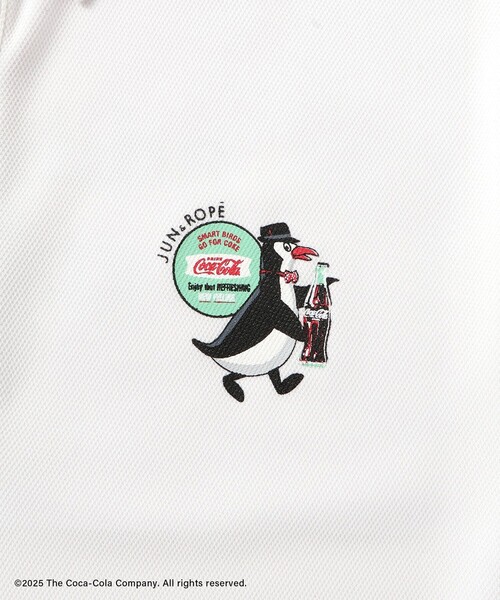 Coca Cola（コカコーラ）の「コカ・コーラ バックプリント メンズポロシャツ（ポロシャツ・メンズ・ブラック/ホワイト・M/L/XL）」の19枚目の写真